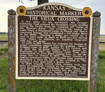 Vieux Crossing Historical Marker, Photo Courtesy of Steven Walsh