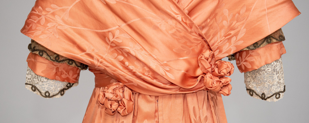 Women's Evening Dress c 1912 Silk Jacquard