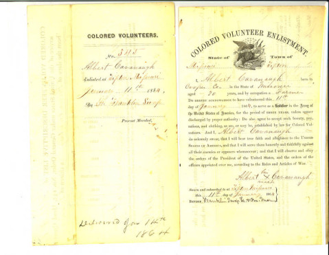 Albert Cavanaugh Volunteer Enlistment