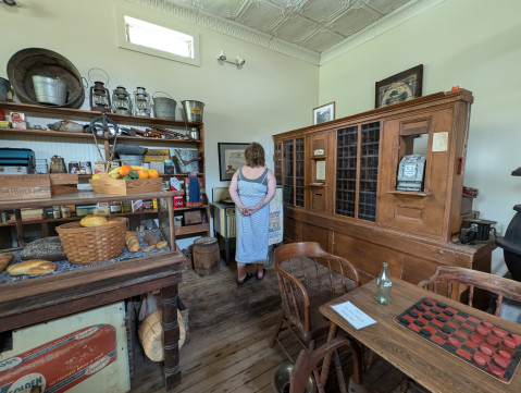 Kim at the Wamego Museum