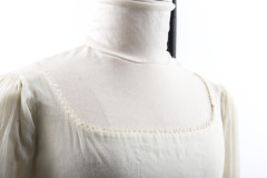 Close up of neckline
