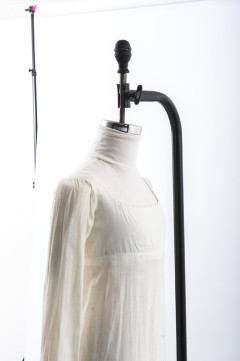 Side Profile view of upper area of dress