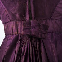 Close up of the waistline of the dress from the back