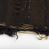 Close up on the treads of the dress