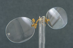 Close up on glasses on a stand