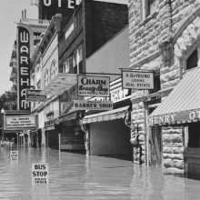 Wareham Hall flood 1951